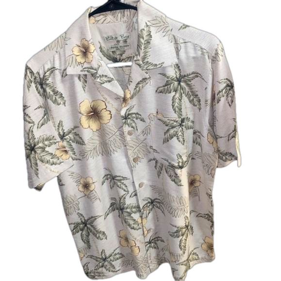 Batik Bay Other - Batik Bay 100% Silk Mens Short Sleeve Button Up Shirt